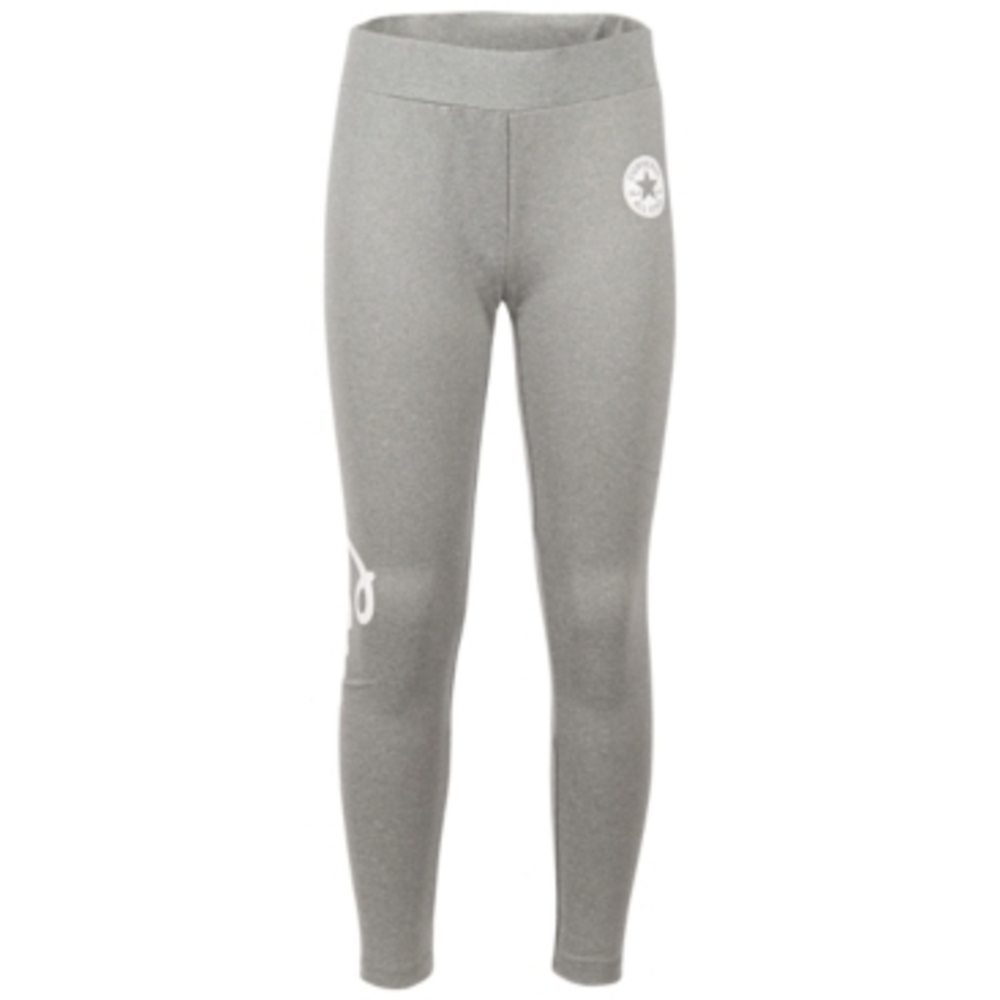 Converse Girls Leggings (Big Kids) Dark Grey Heather XL (16 Big Kid)